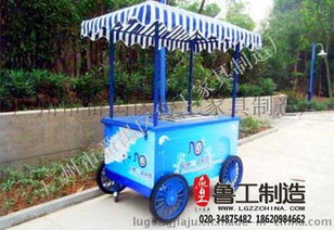定制防腐木售货车 景区商业街的实木美学与实用之选