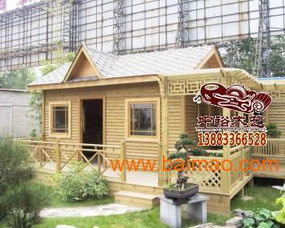 重庆防腐木景观工程 水车与亭台楼阁的雅致融合